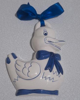 Formella papera in ceramica