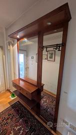 mobile da entrata con specchio e appendiabiti 