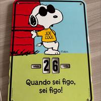 Raro CALENDARIO PERPETUO di Snoopy da parete