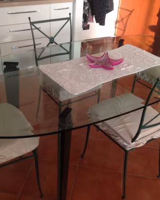 Tavolo vetro temperato