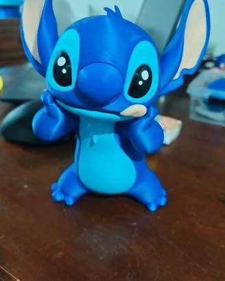 Statuetta alieno blu da collezione stampa 3d