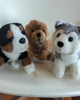 Lotto 3 Peluche Cuccioli 🐶 Inseparabili 