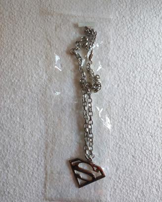 Collana in acciaio Superman
