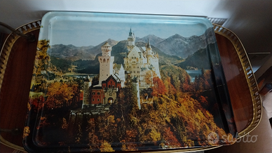 Vassoio paesaggio Vintage