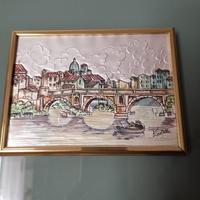 Quadro in bassorilievo argento