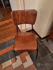 sedie scuola vintage 