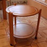 Carrello portavivande in legno