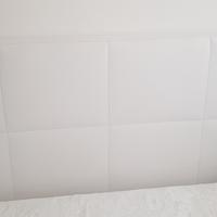 Letto imbottito bianco 1 piazza mezza completo