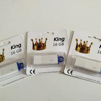 Lotto 3 chiavette USB da 16 GB