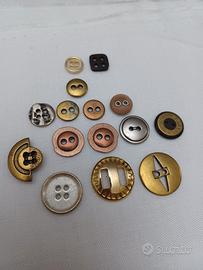 bottoni vintage in metallo 