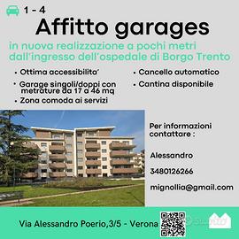 Garages zona borgo trento in nuovo contesto