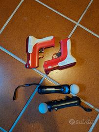 2 ps move + 2 pistole