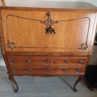 Antica scrivania a ribalta primi anni 900