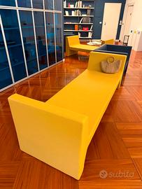 Panca/Divano design AKKA 3 posti Nahu – skay ocra
