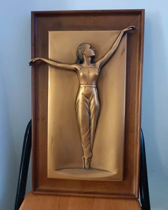 Scultura a rilievo in bronzo Ottaviani Giuliano 