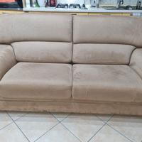 divano3 posti nn letto di alcantara colore tortora
