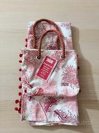 Borsa mare+ telo fouta 100% cotone