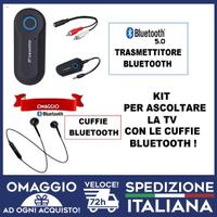 Trasmettitore Bluetooth per tv + cuffie Bluetooth