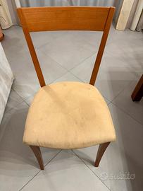 Sedie eleganti in legno massello di ciliegio