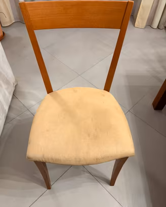Sedie eleganti in legno massello di ciliegio