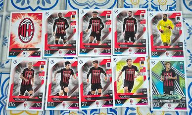 Lotto 10 Carte Milan Match Attax 2022/23 Topps