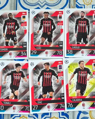 Lotto 10 Carte Milan Match Attax 2022/23 Topps