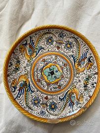 Antico piattino ceramica Deruta stile Raffaellesco