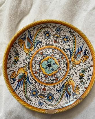 Antico piattino ceramica Deruta stile Raffaellesco