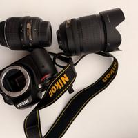 Nikon D5100 con due obiettivi