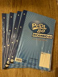 4 ricambi A4 a quadretti 0C – nuovi sigillati