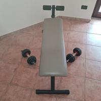 Panca per addominali piu manubbri