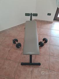 Panca per addominali piu manubbri