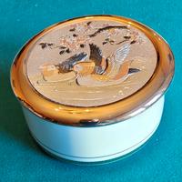 Portagioie giapponese Chokin porcellana e oro 24Kt