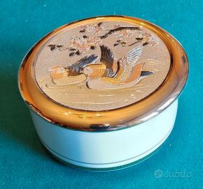 Portagioie giapponese Chokin porcellana e oro 24Kt