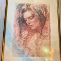 Litografia Pietro Annigoni - modernariato