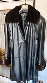 Cappotto donna in pelle