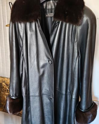 Cappotto donna in pelle