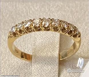 FEDINA ORO GIALLO 18kt. CON DIAMANTI NATURALI