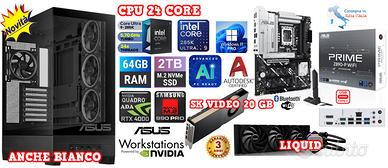 PC CORE ULTRA 9 285K 64GB RAM NVIDIA QUADRO 20GB