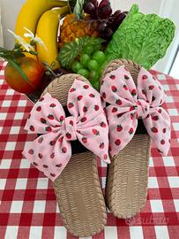 Ciabattine estive con fiocco