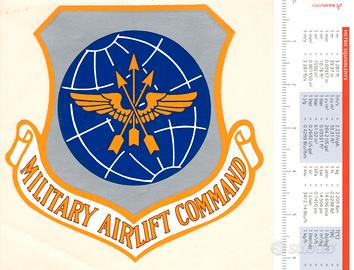 Adesivo Military Airlift Command USAF anni'80/'90