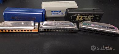 Set 3 Armoniche Hohner Special 20 G + Blues Harp F