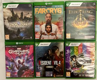 6 giochi per xbox series x o one singoli o blocco