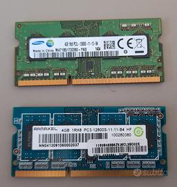 RAM DDR3 4GB. varie marche