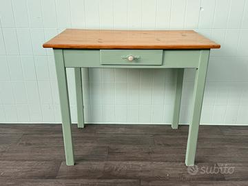 Tavolino in legno stile country vintage shabby