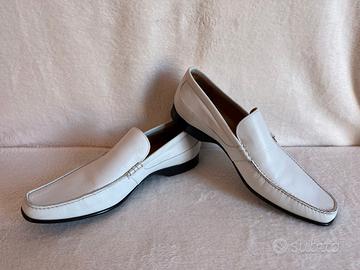 Mocassini Bally in pelle bianca