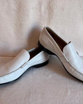 Mocassini Bally in pelle bianca