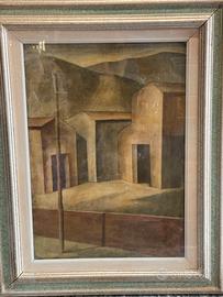 Opera olio su tela di marcello scuffi senza titolo