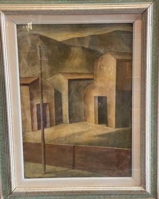 Opera olio su tela di marcello scuffi senza titolo