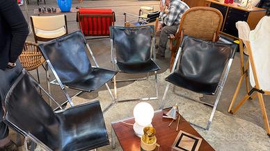 Set 4 sedie pieghevoli design Marcello cuneo